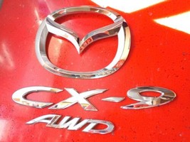 2007-2012 Mazda CX9 CX-9 AWD OEM Chrome Factory Rear Trunk Deck Lid Emblem Set - £17.69 GBP