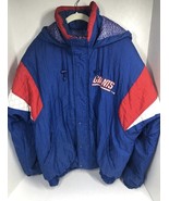 Vintage 90’s New York Giants Starter Jacket Puffy Hooded Coat Size Large... - $169.71 CAD