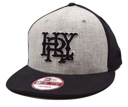 Hurley Major League Logo New Era 9Fifty Black &amp; Gray Snapback Flat Bill Hat - $22.75