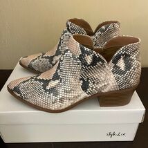Style &amp; Co. Vidyaa Faux Leather Block Heel Ankle Boots - $25.83