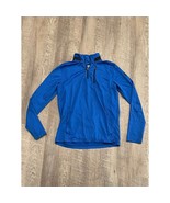 Under Armour UA HeatGear Zip Long Sleeve Blue Golf Pullover Boys Youth L... - $9.50