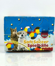 Trixie Soft Soccer Foam Sponge Colorful Ball Interactive Dog &amp; Cat Toys 24 Count - £22.76 GBP