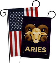 Aries Garden Flags Pack Zodiac 13 X18.5 Double-Sided House Banner - $28.97