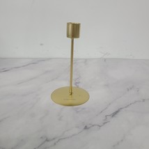 Romcanmy candle holders of precious metal Golden yellow metal tall candl... - £38.87 GBP