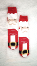 WONDERSHOP Men&#39;s Holiday Super Soft Crew Santa Print Socks (6-12) 2 Pair... - $5.90