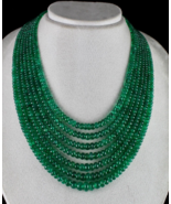 NATURAL CERTIFIED ZAMBIA EMERALD BEADS ROUND 7 LINE 832 CARATS GEMSTONE ... - £56,954.11 GBP