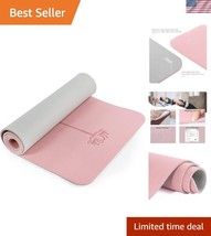 Lightweight 1/4&quot; Yoga Mat - Non-Toxic, Portable, Ideal for Barefoot Exer... - $48.00