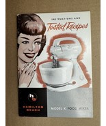 1950-60s HAMILTON BEACH FOOD MIXER MODEL K INSTRUCTION &amp; TESTED RECIPE B... - $35.21 CAD