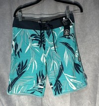 Volcom Boys Bleeding Leaf Mod Board Shorts, Electric Blue, Size 29 - £15.98 GBP