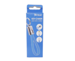 Intakt Key-Chain USB Data Cable - New - Blue - $6.99