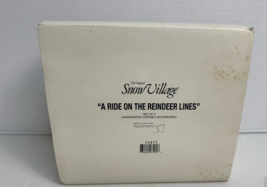 Dept 56 Snow Village 1996 A Ride on the Reindeer Lines 3 Pc Set NIB Bus/... - $646.21 MXN