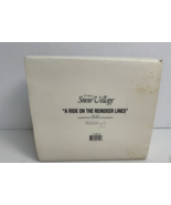 Dept 56 Snow Village 1996 A Ride on the Reindeer Lines 3 Pc Set NIB Bus/... - $646.21 MXN