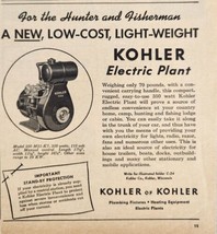 1949 Print Ad Kohler Electric Plant Generators Light Weight Kohler,Wisco... - £10.95 GBP
