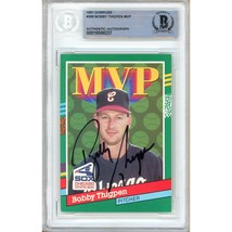 Bobby Thigpen White Sox Auto 1991 Donruss MVP Signed Baseball Card 399 BAS Slab - £54.98 GBP