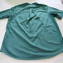 Duluth Trading Co Shirt Men's Green Plaid Cotton Shirt Wrinkle Fighter Sz L Tall image 2