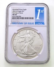 2024-W S $1 Silber Poliertes American Eagle Ausgewählten Von NGC As MS69... - £91.42 GBP