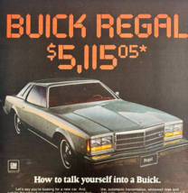 1977 Buick Regal Car Advertisement Automobilia General Motors Vintage DWF15 - $474.98 MXN