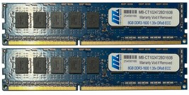 MemoryBank 16GB kit (2x8GB) CT102472BD160B Crucial Equivalent) DDR3-1600... - $93.80