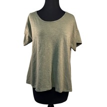 Maurices Womens Size Large 24/7 Olive Green Short Sleeve Top - $15.83