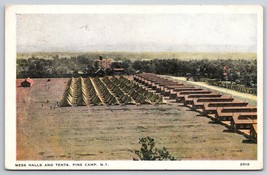 Birds Eye View Mess Halls and Tents Pine Camp New York 1936 WB Postcard H15 - £7.59 GBP