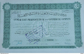 Egypt-The Near East Pharmaceutical And Commercial Company-25 Actions(194... - $43.00