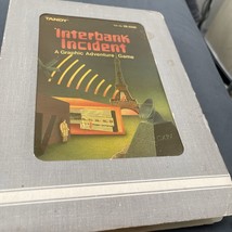 Tandy Computer Game Interbank Incident Adventure Game 26-3296 - £17.42 GBP