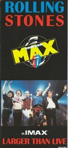 VINTAGE 1990 Rolling Stones IMAX Maryland Science Center Flyer Brochure - £15.81 GBP