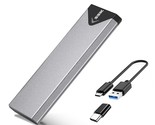 SSK Aluminum USB 3.2 Gen 1 to M.2 SATA NGFF SSD Enclosure Adapter, Exter... - $25.99