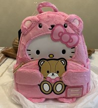 Loungefly Sanrio Exclusive Hello Kitty Teddy Bear Cosplay Plush Mini Bac... - $207.90