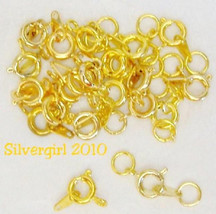 25 Gold OR Silver Plated OR A Mix Spring Clasps Findings - $1.99