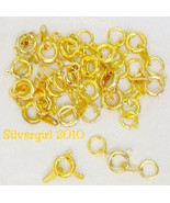 25 Gold OR Silver Plated OR A Mix Spring Clasps Findings - $1.99