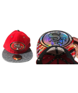 San Francisco 49ers Baseball Hat Cap New Era 59Fifty Fitted 7 1/8 Flat B... - £58.95 GBP