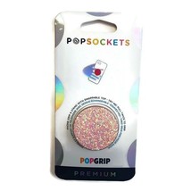 PopSockets Phone Grip Premium Spkl Rose PopGrip &amp; Stand With Swappable Top - £8.59 GBP