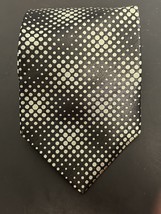 Van Heusen Men’s tie Black Gold Dots 4 X 59 - $9.89