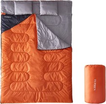 Tuphen Double Sleeping Bag, Sleeping Bag with 2 Pillows, Queen Size XL Bag for 2 - £37.56 GBP