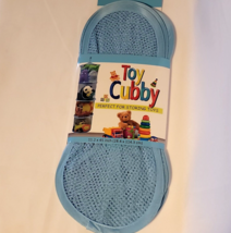 Toy Cubby 4 Compartment Mesh Toy Storage Clothing Storage Blue 11.2 x 45&quot; - £10.22 GBP