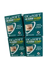 4 Ocusoft Lid Scrub Allergy Eyelid Cleanser 30 Pads Exp 04/2027 - $1,470.78 MXN