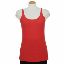 Eileen Fisher Cardinal Red Washable Wool Links Scoop Neck Tank Top Xl - £63.94 GBP