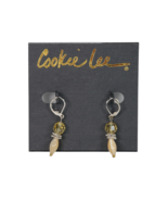 NWT Cookie Lee Genuine Mother of Pearl Silver Tone Earrings - $6.90