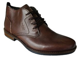 Rieker Men&#39;s Dominik Leather Lace Up Ankle Boot Brown - $24.99
