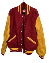 Sports Authority Hombre Letterman Universitaria Frente Chaqueta Bolsillo, Rojo/ - £82.12 GBP