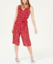 One Clothing Juniors Cropped Floral-Print Jumpsuit, Size Small - $22.00