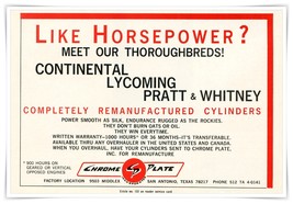 Print Ad Chrome Plate Inc Aviation Horsepower 1967 1/2-Page Advertisement - $9.70