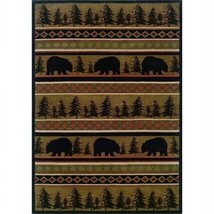 Oriental Weavers Hudson 1066A 8x11  Rectangle - Black/ Beige-Polypropylene - £463.25 GBP