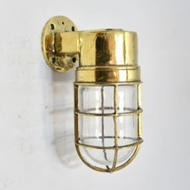 Salvage Ship Old Brass Marine 90 Degree Bulkhead Wall Mount Light Fixtur... - $3,746.78