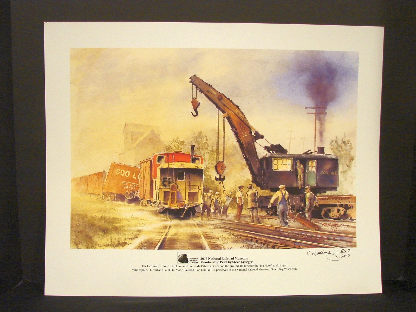 National Railroad Museum Signed , Numbered Print (2013 ) by Steve Krueger - £15.97 GBP
