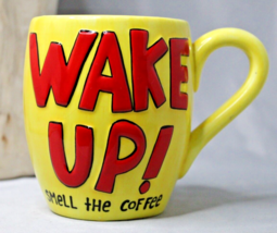 Laura Vessey Coffee Tea Cup Mug &quot;Wake Up and Smell the Coffee&quot; &quot;If It Ai... - £6.86 GBP