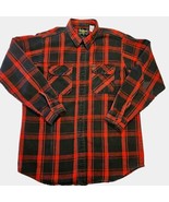 Vtg OshKosh B&#39;gosh Flannel Shirt Mens XL Red Buffalo Plaid Grunge Skate ... - $43.18