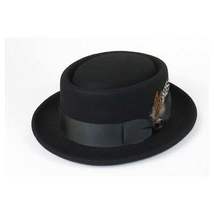 Mens Bruno Capelo Dress Hat Australian Wool Crushable Pork Pie Jazz PP100 Black image 4