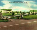 Vtg Linen Postcard Indiantown Gap PA View of Military Reservation from P... - $3.91